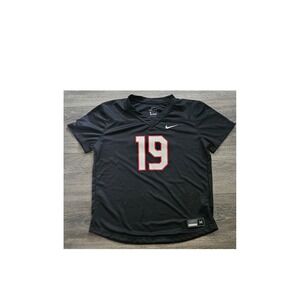 Nike Dri-FIT‎ Football Jersey #19 Black Medium Mens Training Athletic